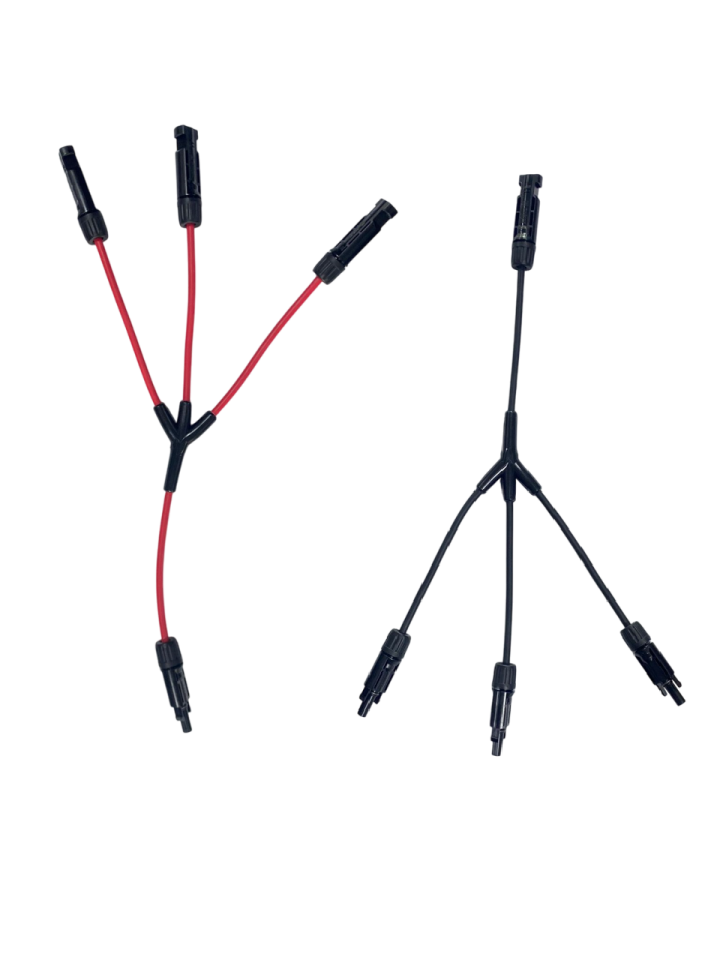 3'lü Y Tipi Solar Paralelleme Konnektörü (Kablolu Güneş Paneli Bağlantı Konnektörü)