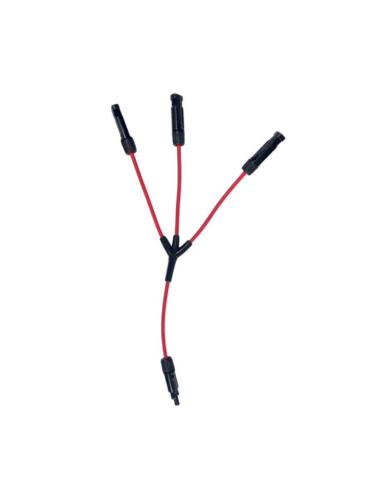3'lü Y Tipi Solar Paralelleme Konnektörü (Kablolu Güneş Paneli Bağlantı Konnektörü)