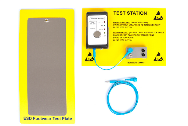 ESD Bileklik ve Topukluk Çift Ayak Test Cihazı