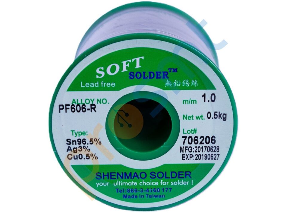 Shenmao SAC305 Kurşunsuz 1mm Lehim Teli (500gr)