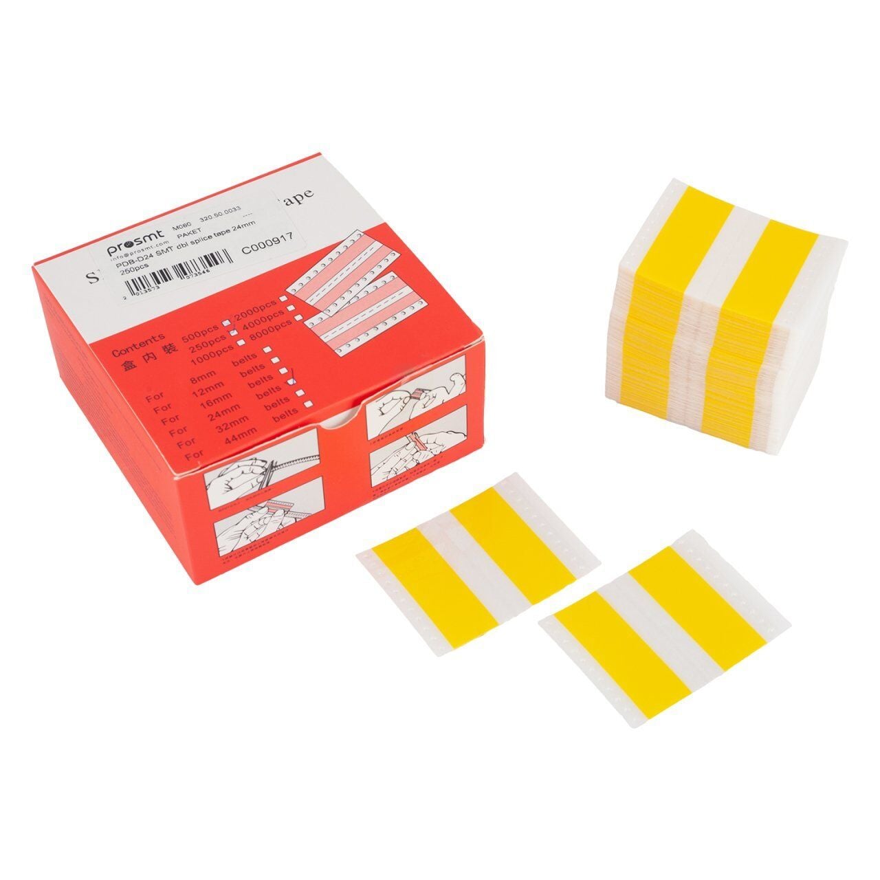 PDB-D24 Smd Şerit Çift Ek Bandı 24mm 250 Adet