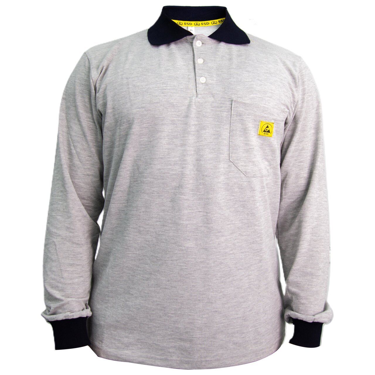 PROSMT ESD Sweatshirt Gri L - Antistatik