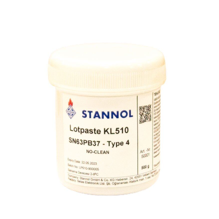 Stannol Sn63Pb37 Kurşunlu Krem Lehim Type 4 (500 gr)