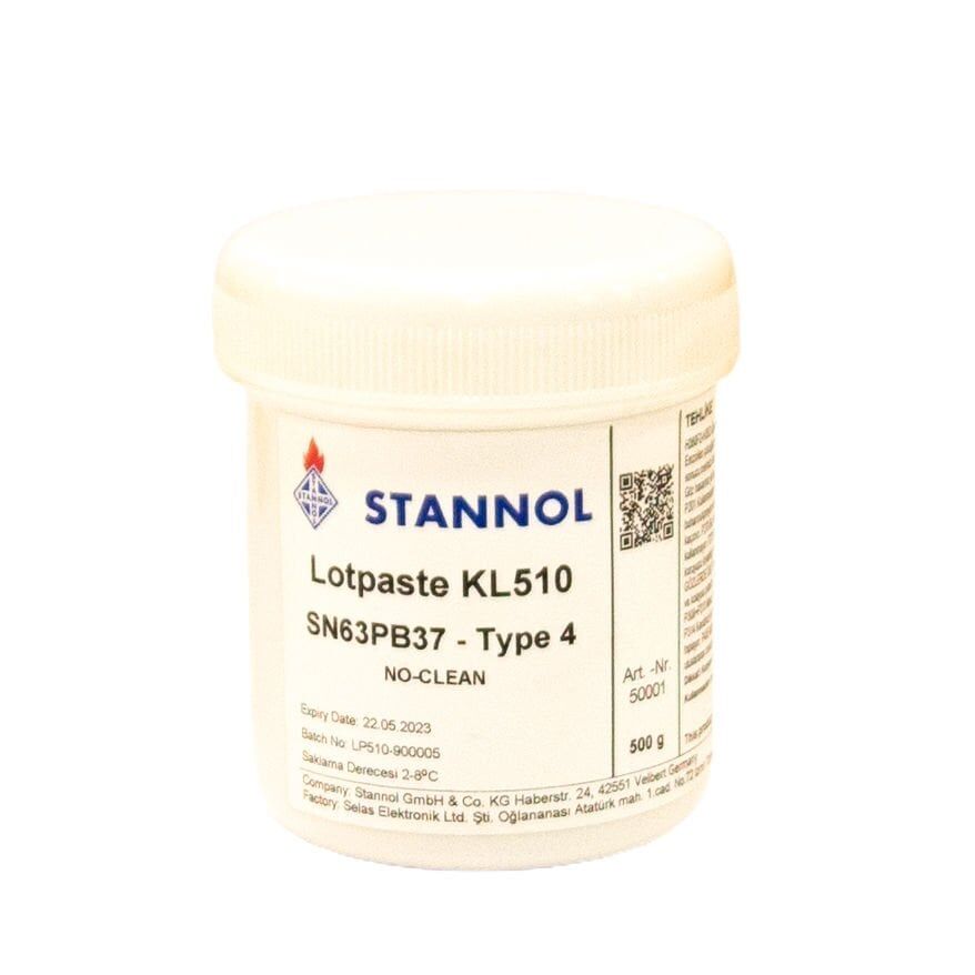 Stannol Sn63Pb37 Kurşunlu Krem Lehim Type 4 (500 gr)
