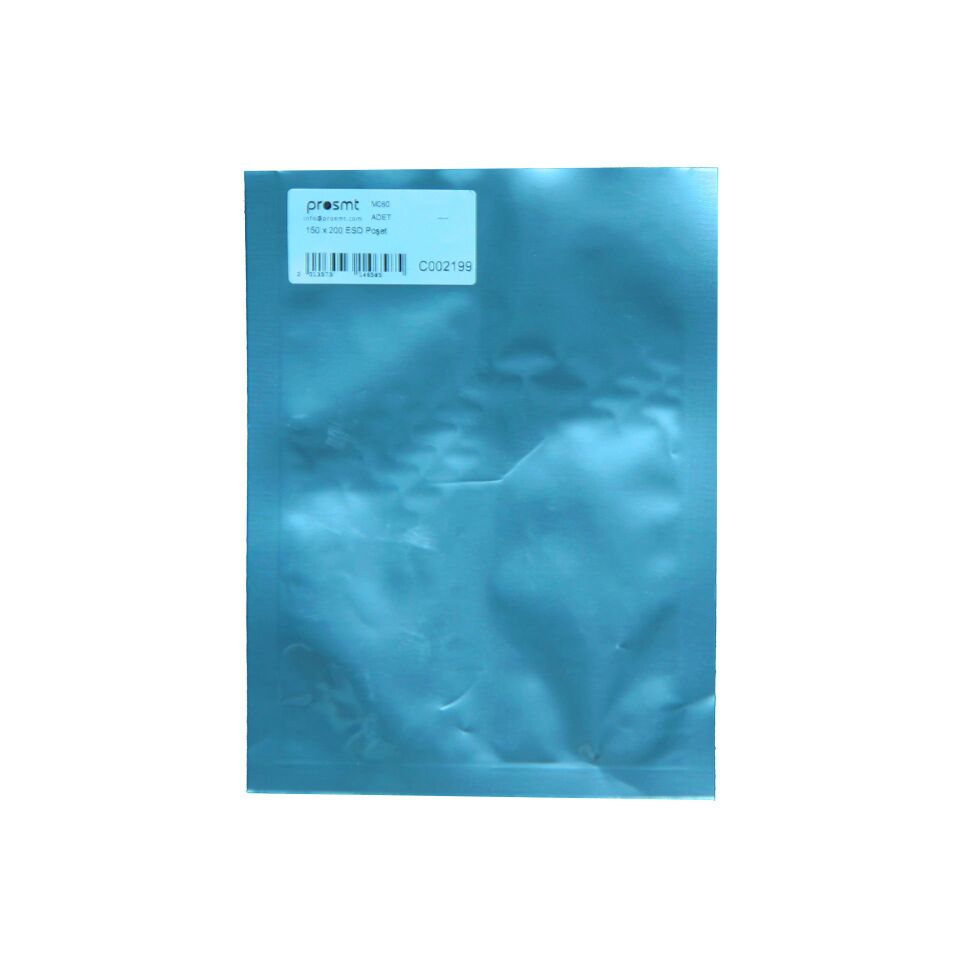 150 x 200 Kilitsiz Antistatik ESD Poşet - 100 Adet