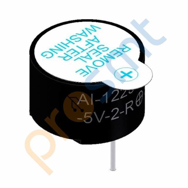 AI-1223-TWT-5V-2-R AUDIO MAGNETIC INDICATOR 3-7V TH - ALARM, BUZZER, SIREN