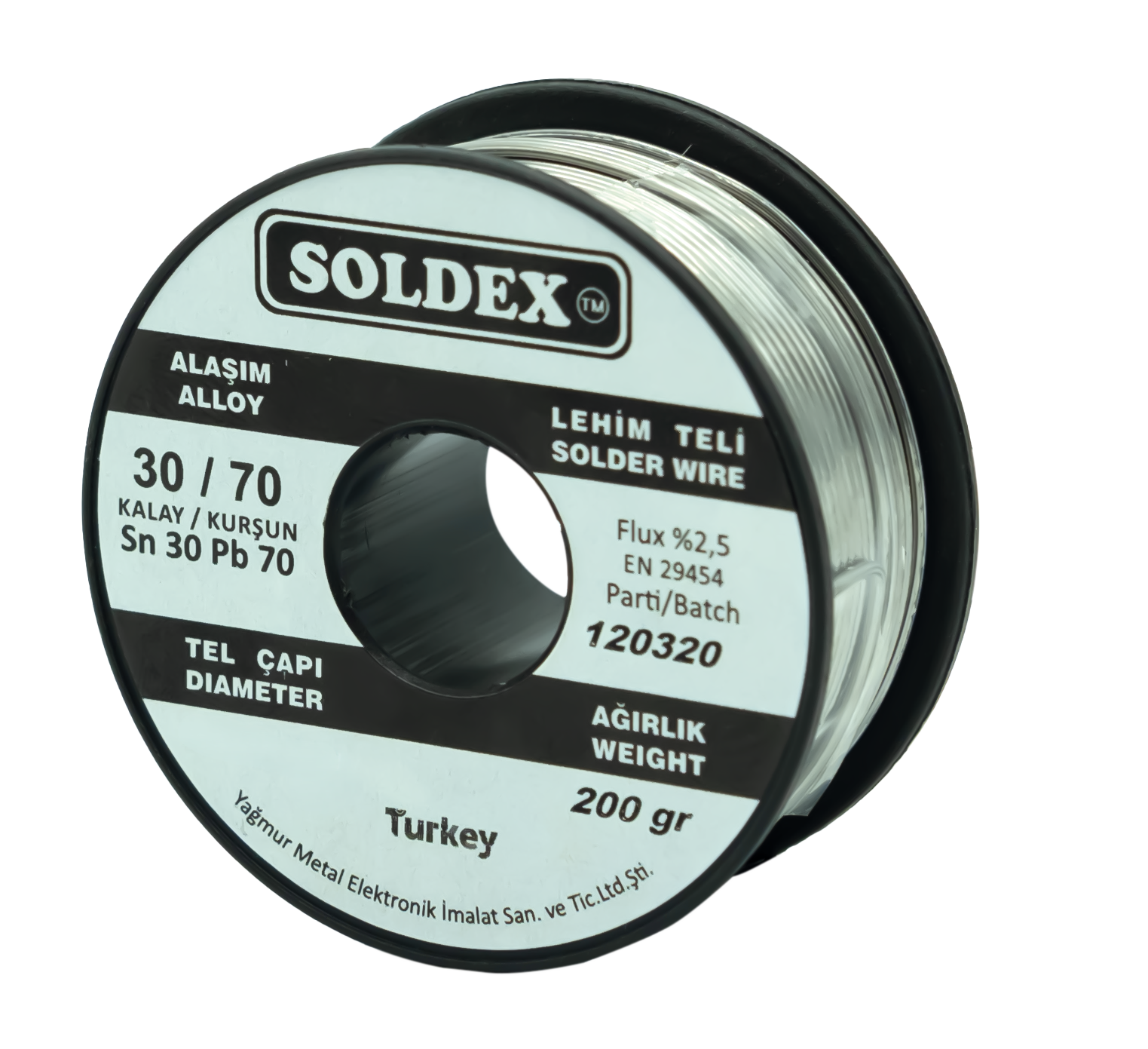 Soldex 1.60mm 200gr Sn30 Pb70 Lehim Teli