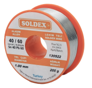 Soldex 1mm Sn60 Pb40 Lehim Teli 200gr