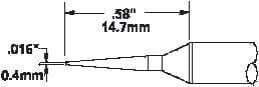 Metcal STTC-045 Havya Ucu - 0,4mm Konik
