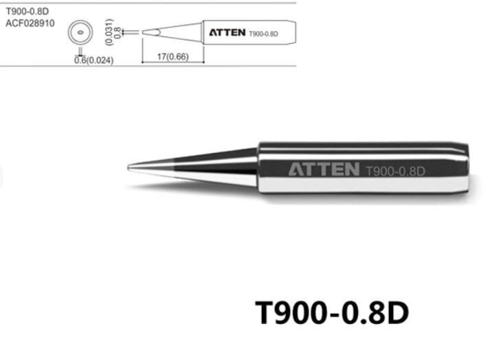 Atten T900-0.8D Havya Ucu - Keski 0.8 mm