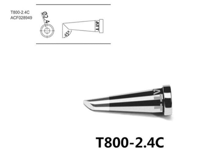 Atten T800-2.4C Havya Ucu - Eğik kesik 2.4 mm