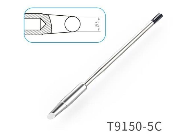 Atten T9150-5C Havya Ucu - Eğik kesik 5 mm