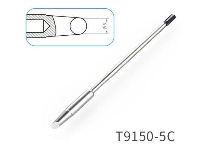 Atten T9150-5C Havya Ucu - Eğik Kesik 5mm