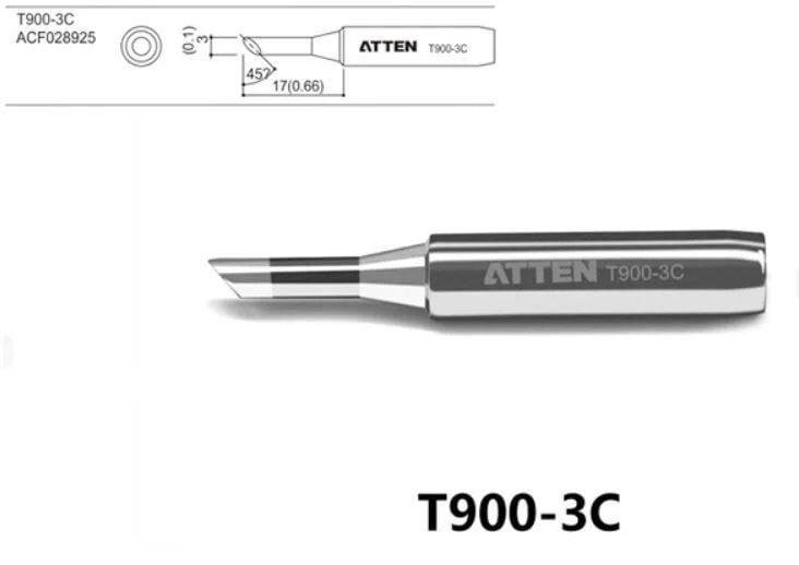 Atten T900-3C Havya Ucu - Eğik kesik 3 mm