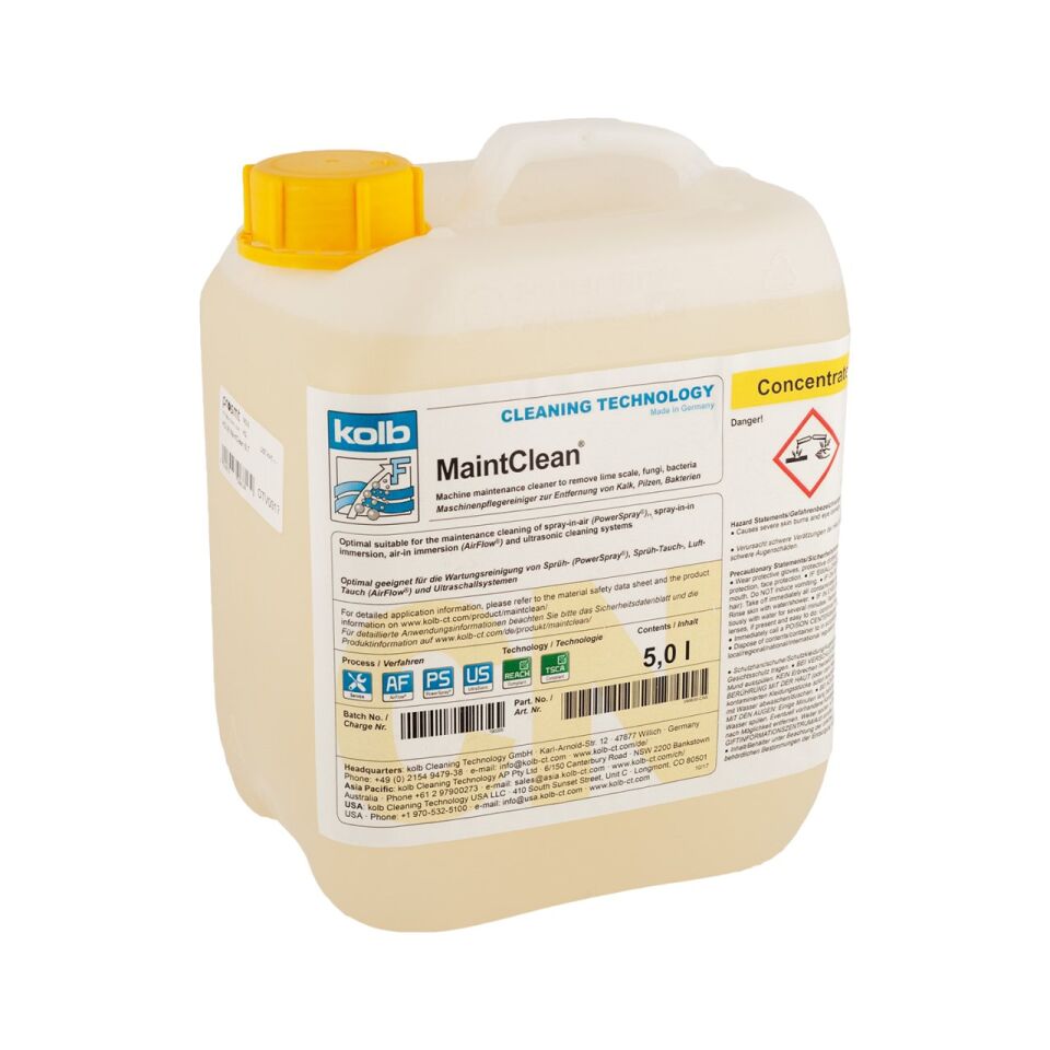 Kireç ve Lehim Kalıntı Temizleme Deterjanı MaintClean® (5L)
