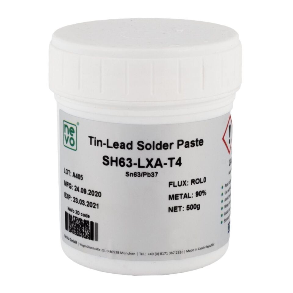 Sn63Pb37 Kurşunlu Krem Lehim Type 4 (500gr)