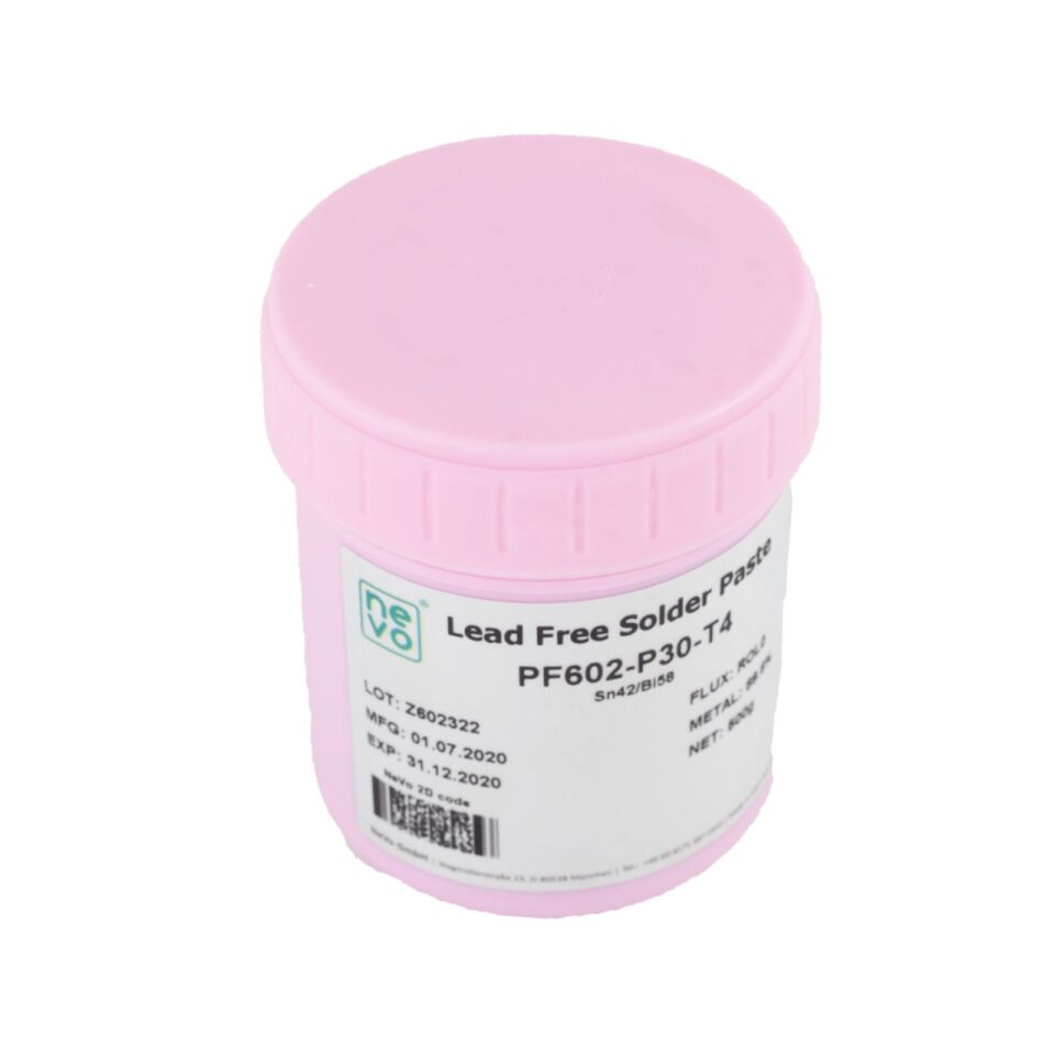 Shenmao Sn42Bi58 Düşük Sıcaklık Krem Lehim Type 4 (500 Gr)