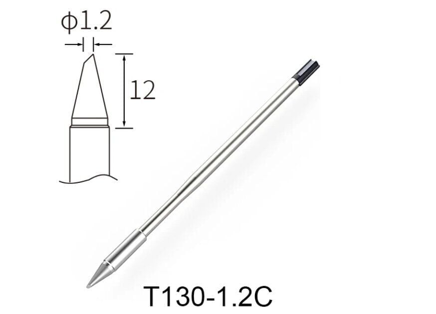 Atten T130-1.2C Havya Ucu - Eğik kesik 1.2 mm