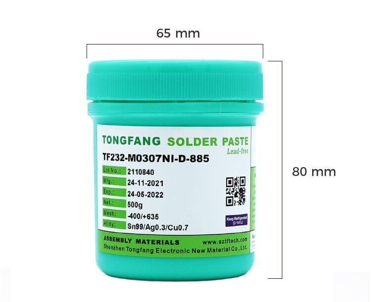 Tongfang SAC307 Kurşunsuz Krem Lehim Type 4 (500 gr)