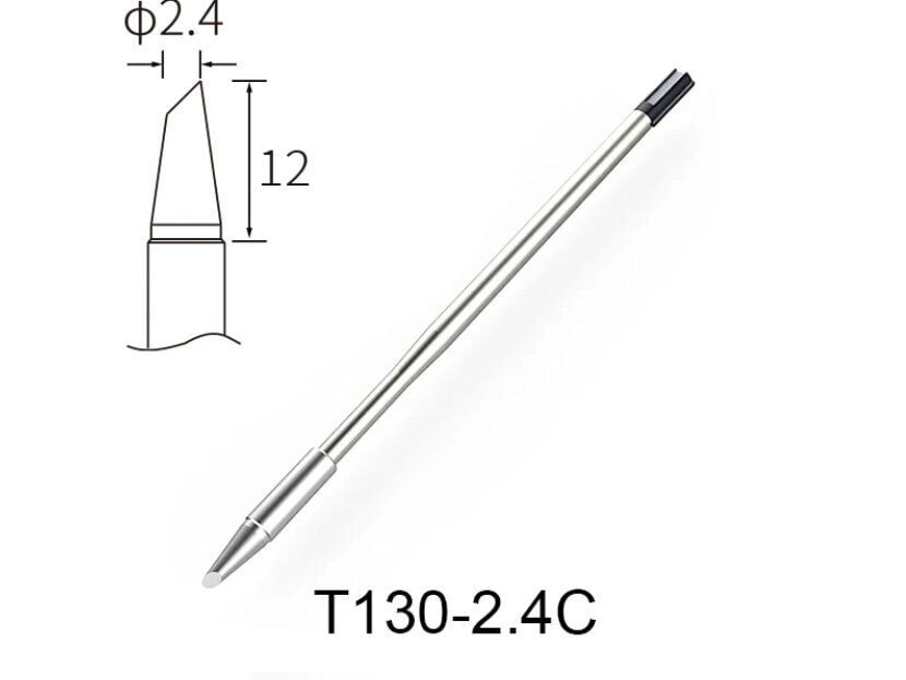 Atten T130-2.4C Havya Ucu - Eğik kesik 2.4 mm