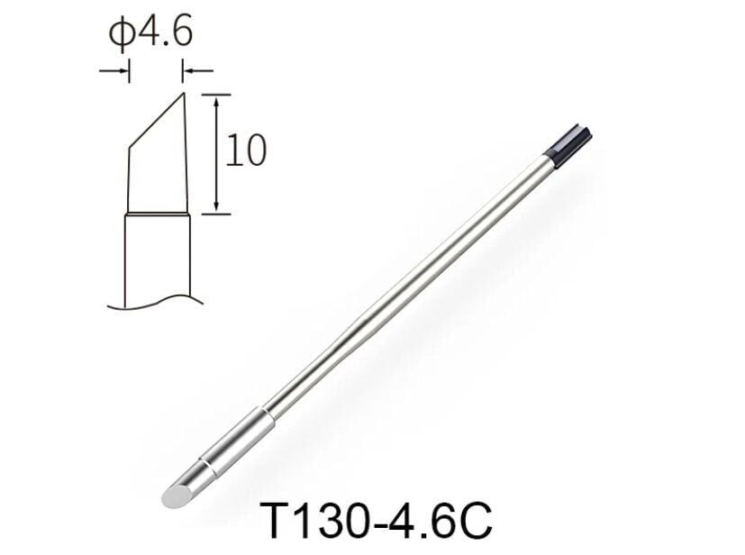 Atten T130-4.6C Havya Ucu - Eğik kesik 4.6 mm