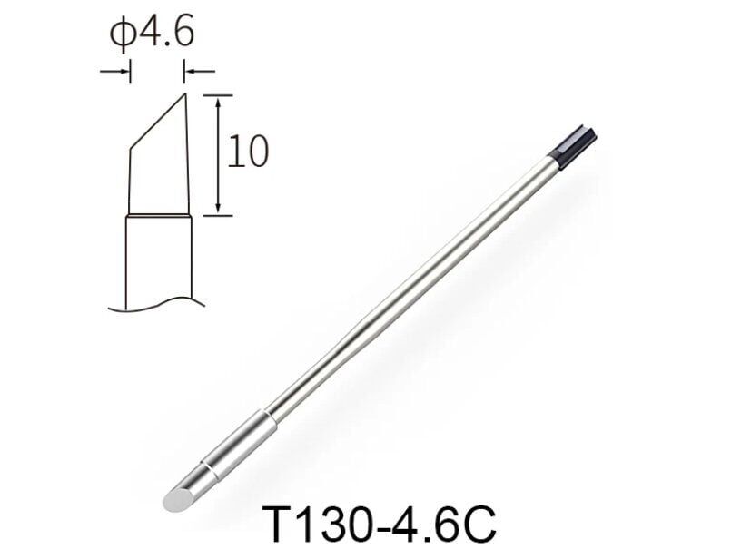 Atten T130-4.6C Havya Ucu - Eğik kesik 4.6 mm