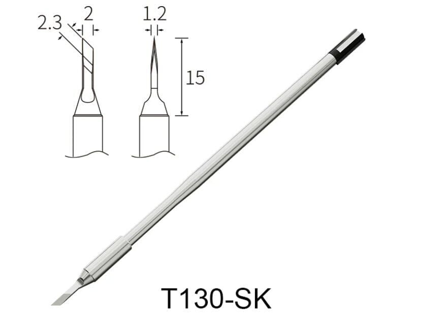 Atten T130-SK Havya Ucu - İnce bıçak Form