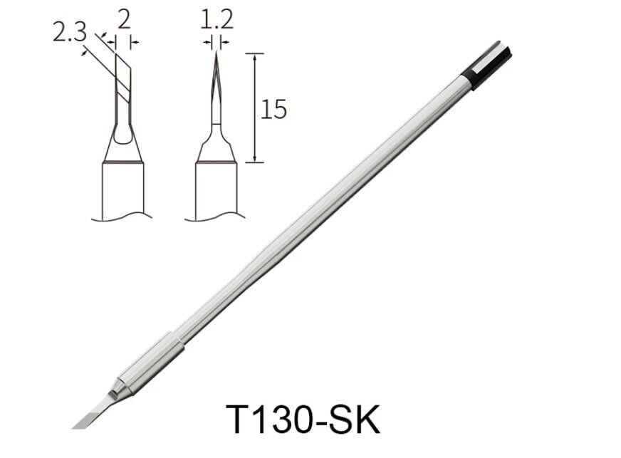 Atten T130-SK Havya Ucu - İnce bıçak Form