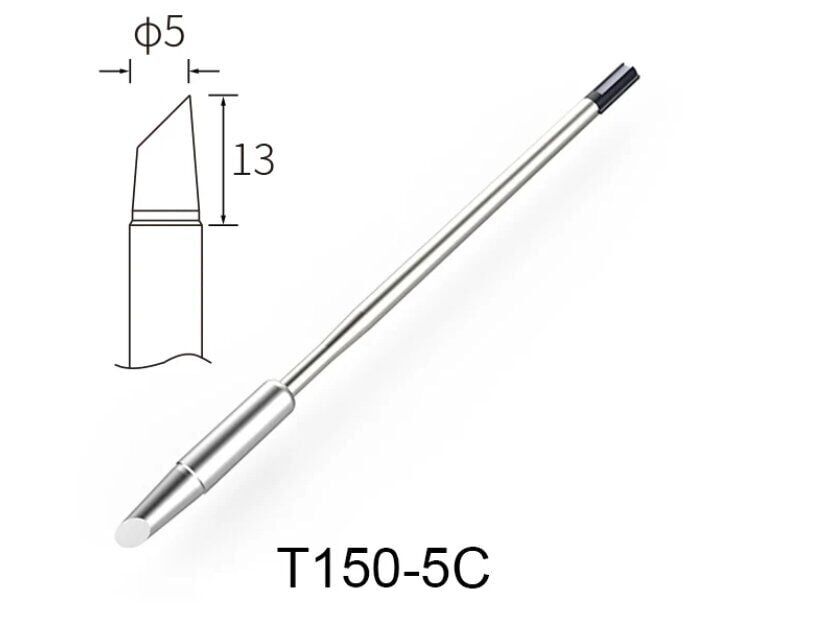 Atten T150-5C Havya Ucu - Eğik kesik 5 mm