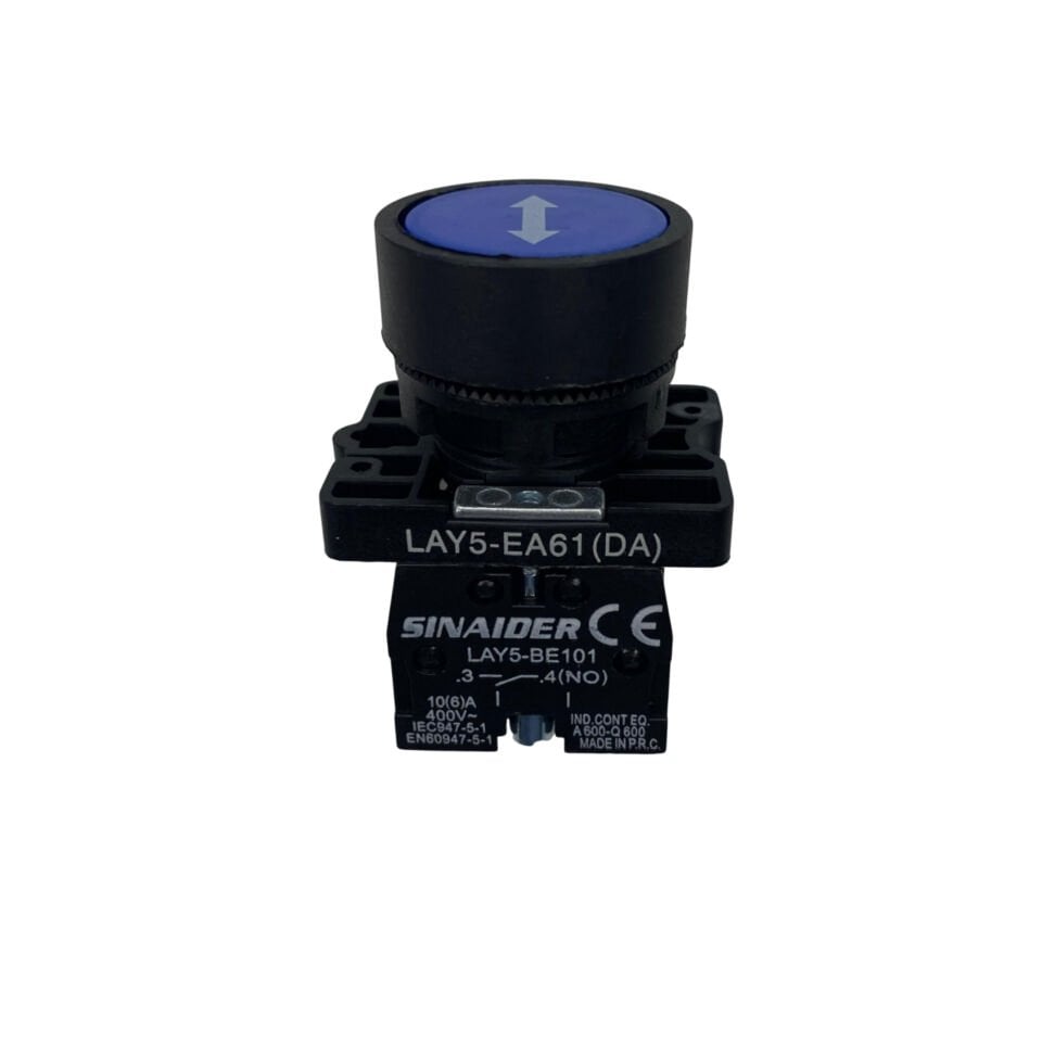 BUTON, 22MM ÇİFT YÖNLÜ MAVİ / LAY5-EA61