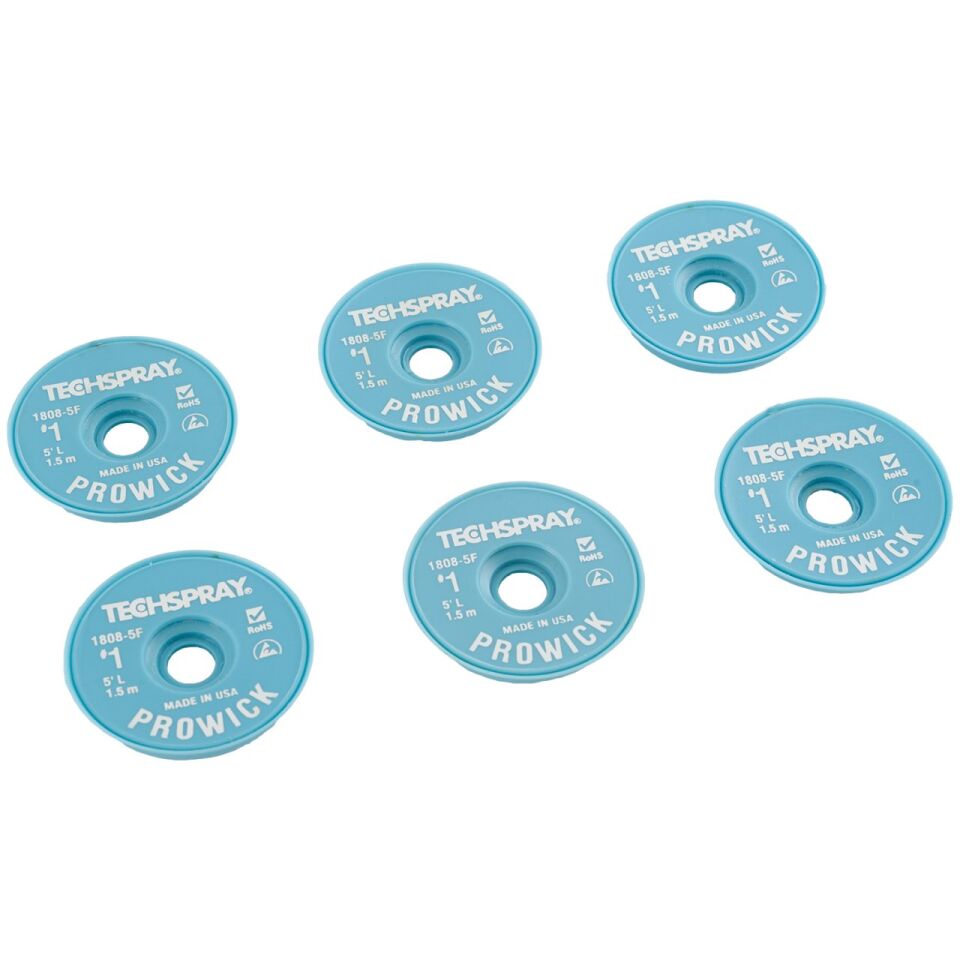 0,9mmx1,5m Lehim Alma Teli Beyaz 1808-5F Pro-Wick