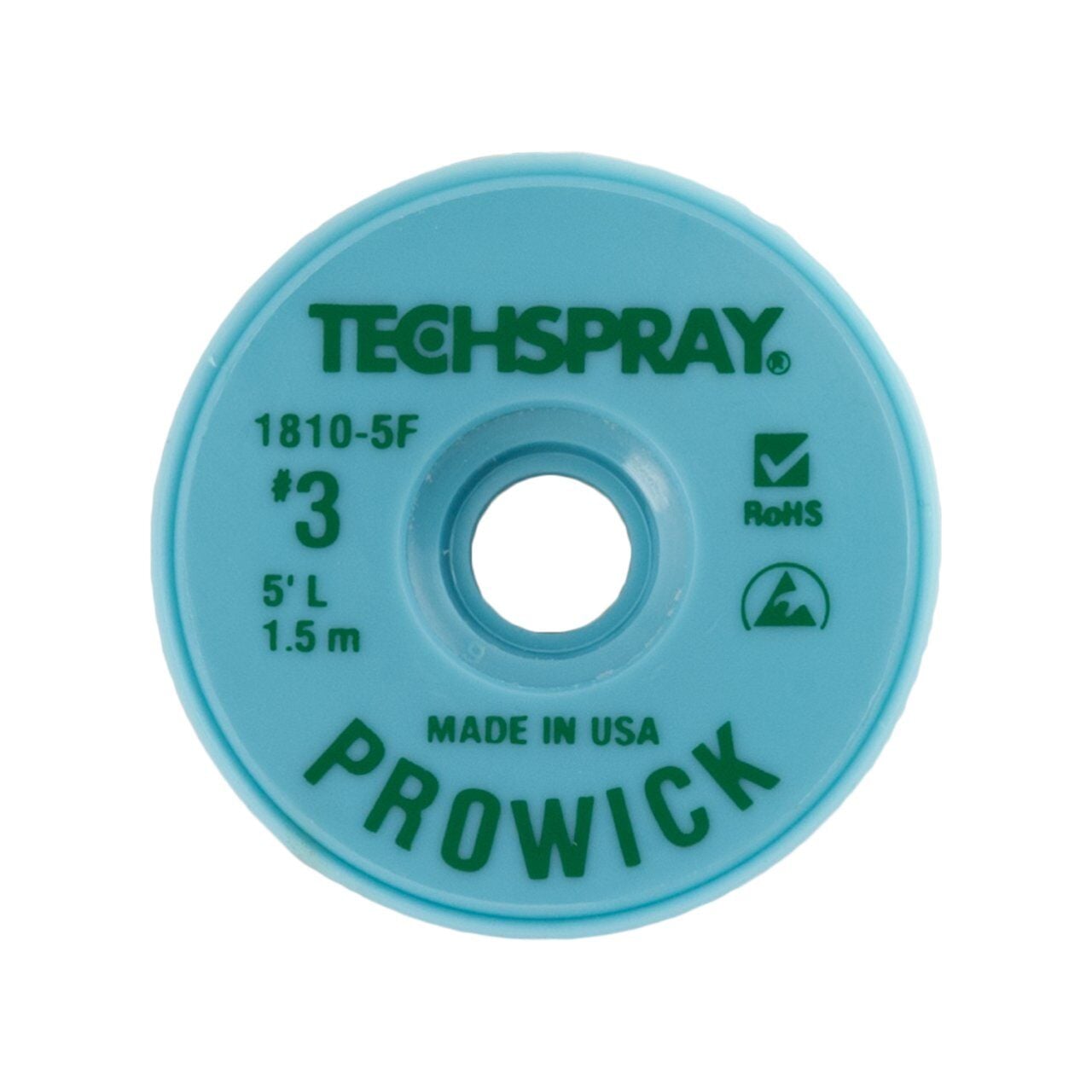 Techspray 1,9mmx1,5m Lehim Alma Teli Yeşil 1810-5F Pro-Wick