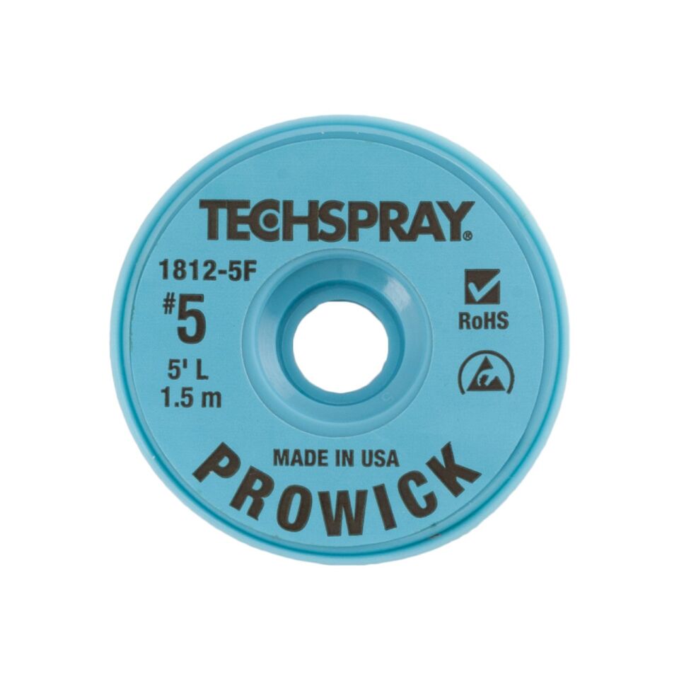 Techspray 3,3mmx1,5m Lehim Alma Teli Kahve 1812-5F Pro-Wick