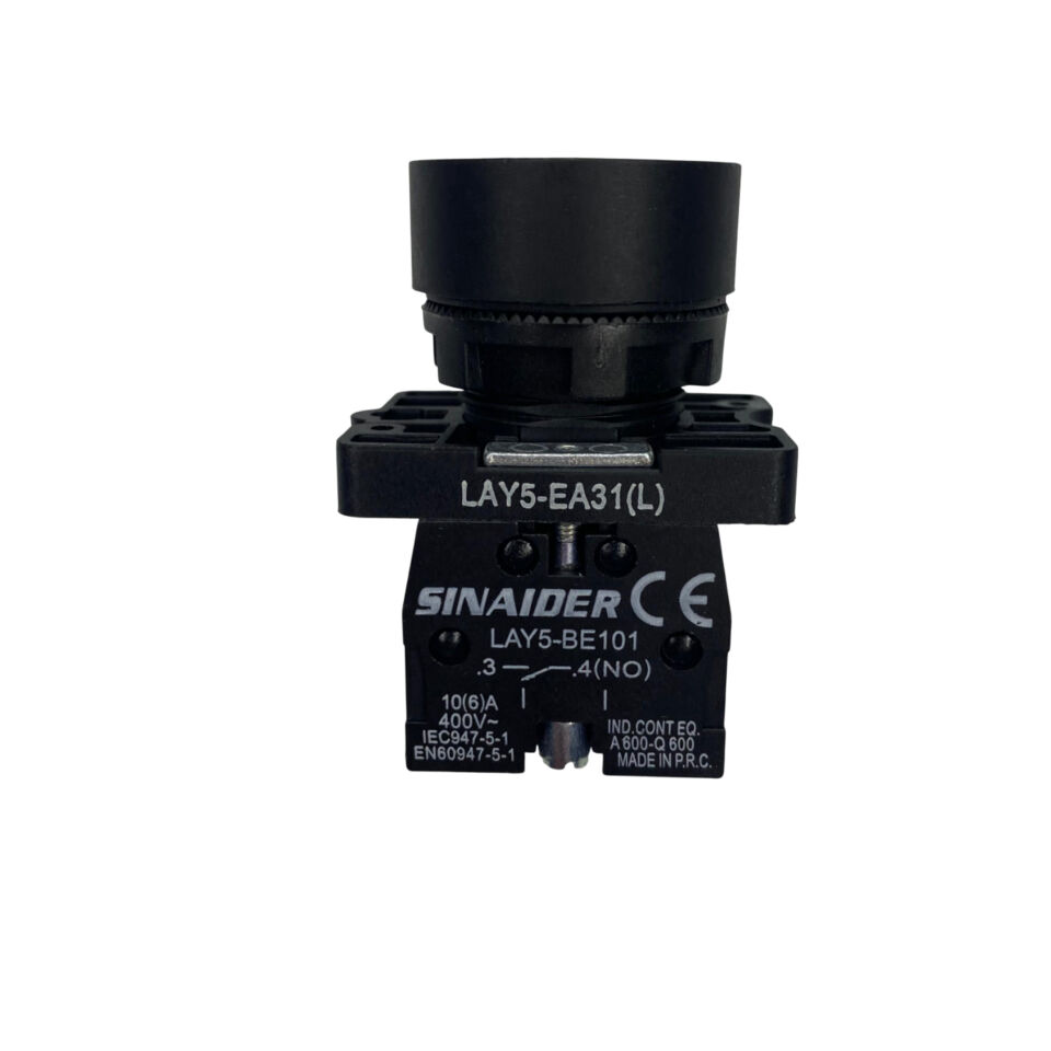 LAY5-EA31 22mm Buton - Beyaz Lamba Logolu