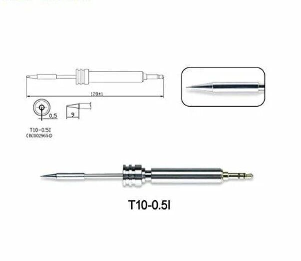Atten T-10-0.5I Havya Ucu - Konik iğne 0.5 mm