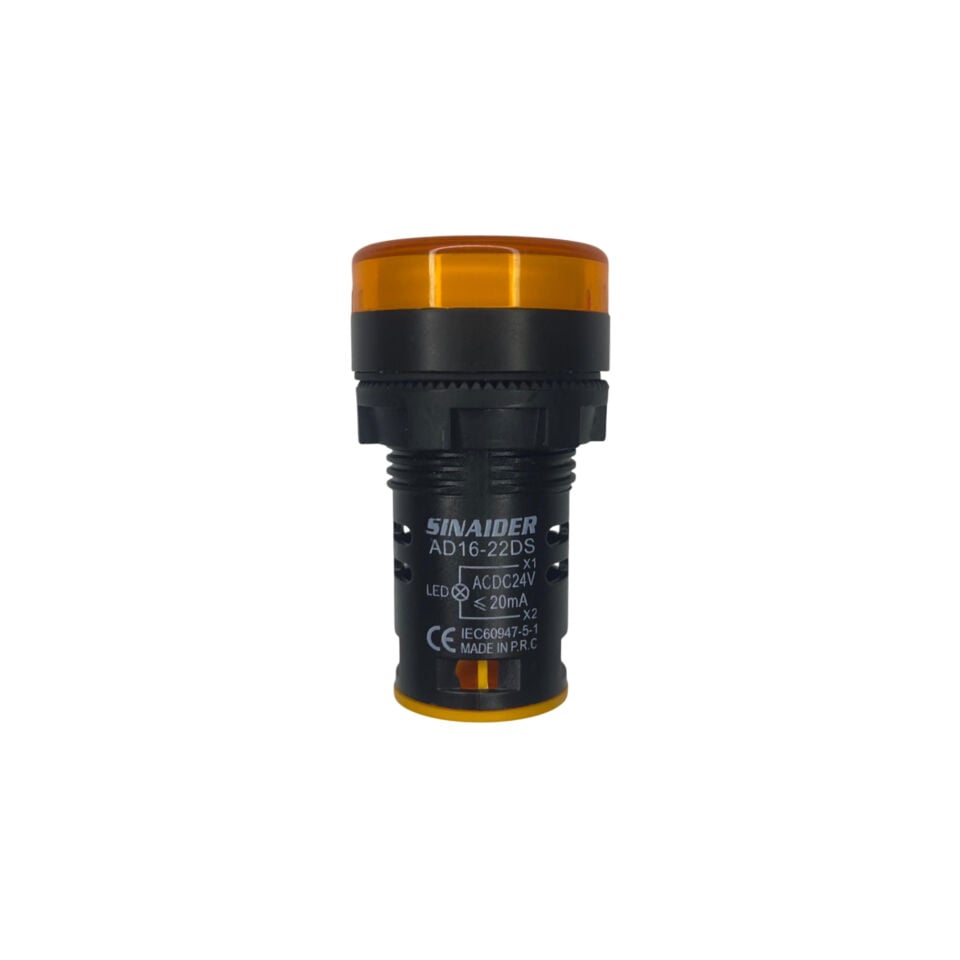 AD22-22DS 22mm Sinyal Lambası - Sarı LED