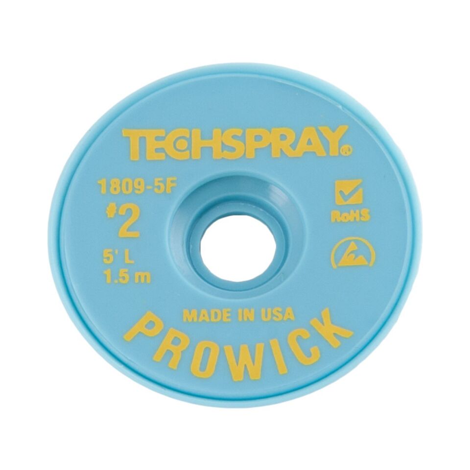 Techspray 1,4mmx1,5m Lehim Alma Teli Sarı 1809-5F Pro-Wick