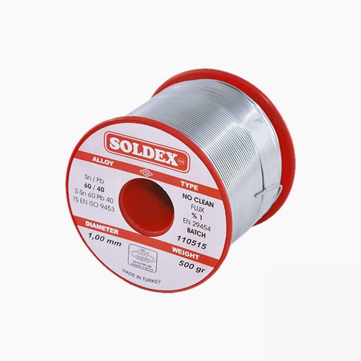 Soldex Sn60Pb40 Lehim Teli 1.00 mm 500 gr - Kurşunlu