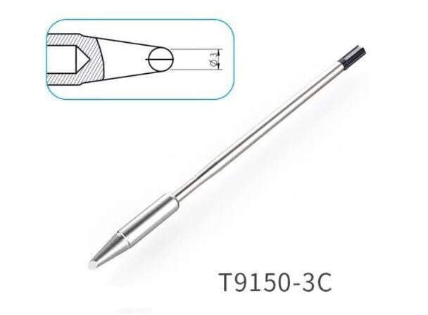 Atten T9150-3C Havya Ucu - Eğik kesik 3 mm