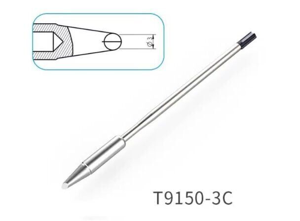 Atten T9150-3C Havya Ucu - Eğik kesik 3 mm