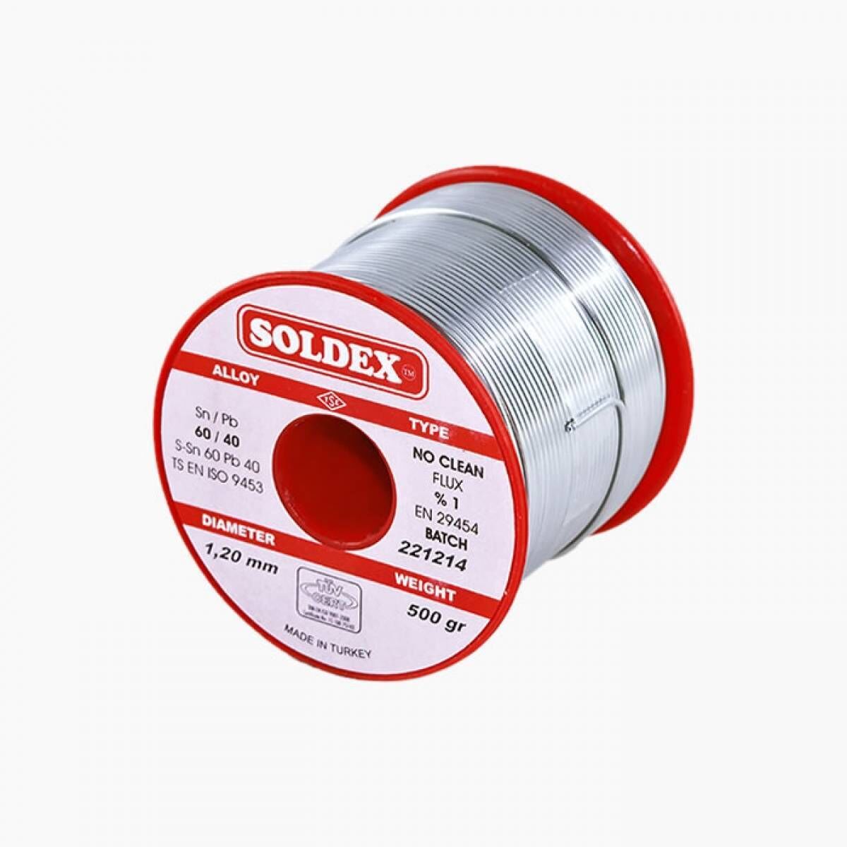 Soldex Sn60Pb40 Lehim Teli 1.20 mm 500 gr - Kurşunlu