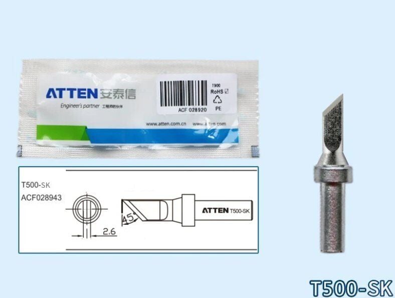 Atten T500-SK Havya Ucu - İnce bıçak Form