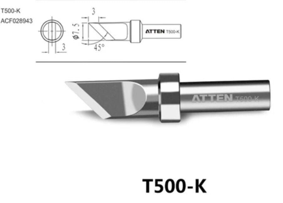 Atten T500-K Havya Ucu - Bıçak Form