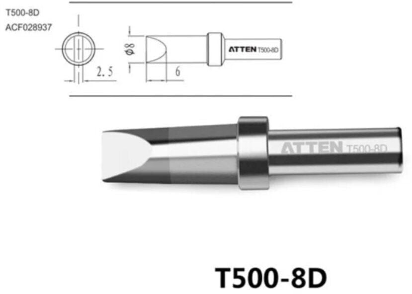 Atten T500-8D Havya Ucu - Keski 8 mm