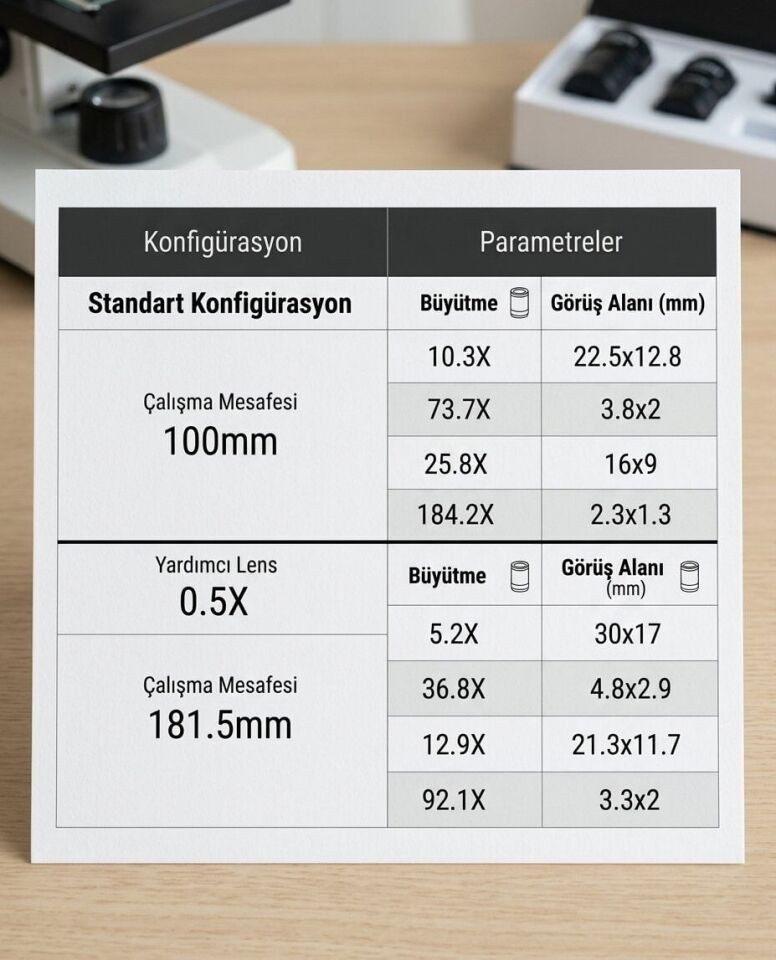 0.5x Objektif Lens - ProZoom Digi7 ve Digi9-3D Uyumlu