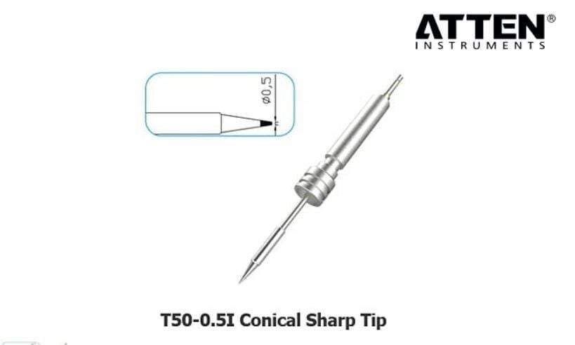 Atten T50-0.5I Havya Ucu - Konik iğne 0.5 mm