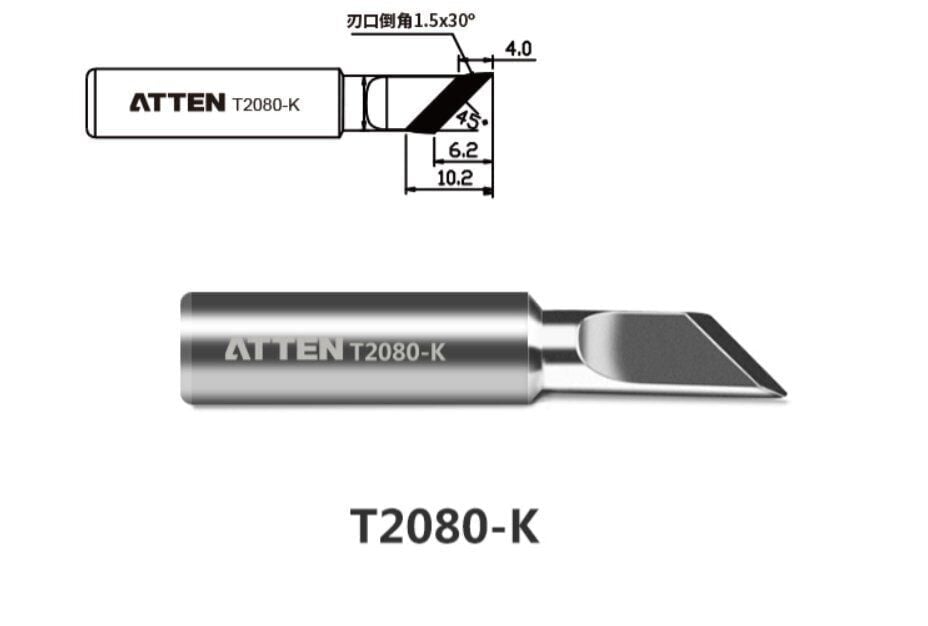 Atten T2080-K Havya Ucu - Bıçak Form