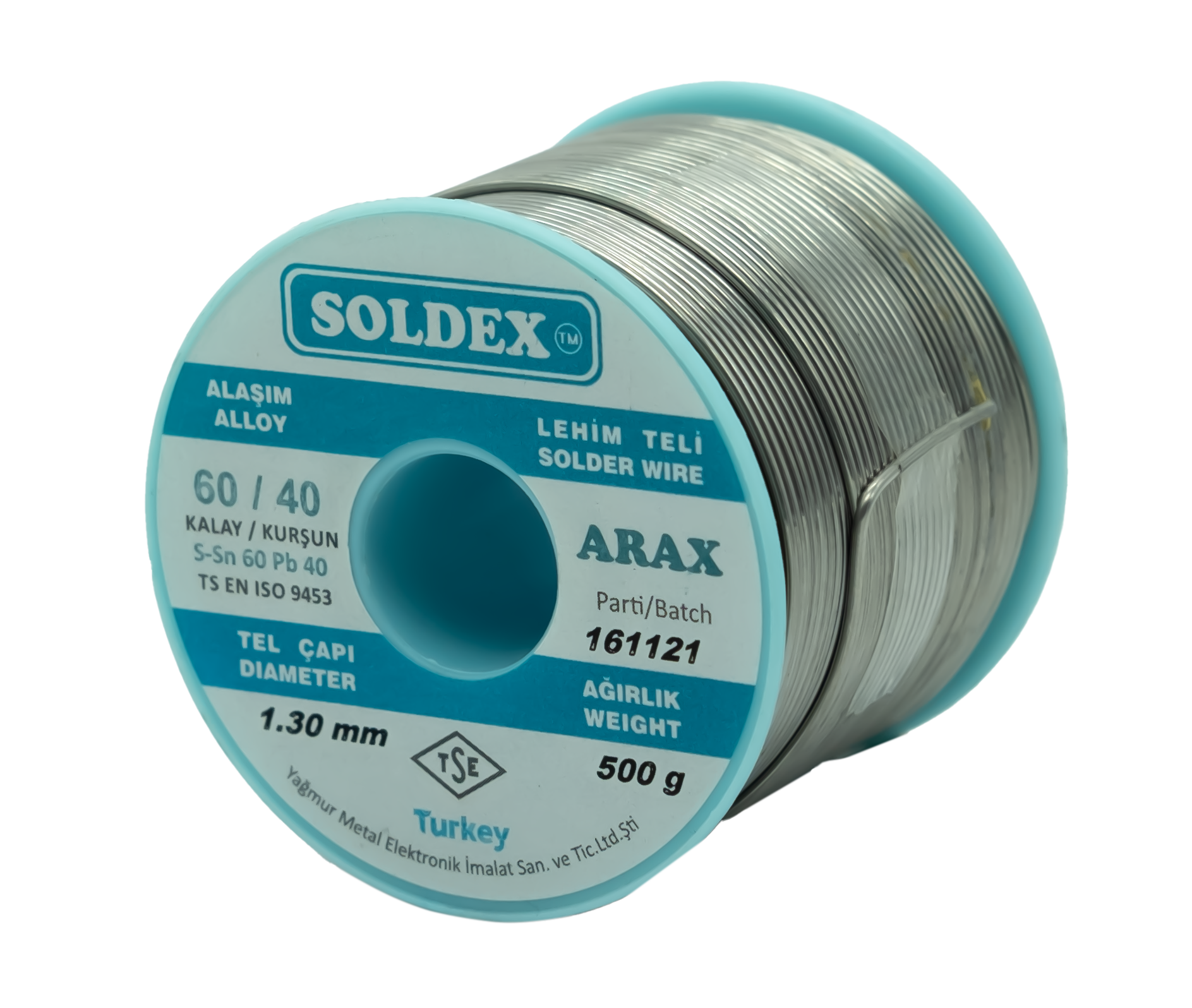 Soldex 1.30mm 500gr Sn60 Pb40 Arax Lehim Teli