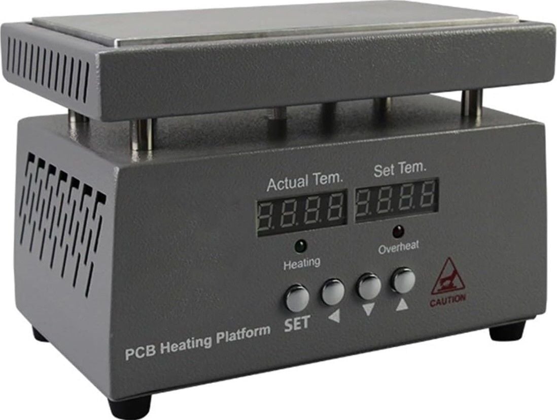 ProTools PCB Alt Isıtıcı - Dijital Sıcak Plaka Sabit Sıcaklık Lehimleme İstasyonu 200x200mm