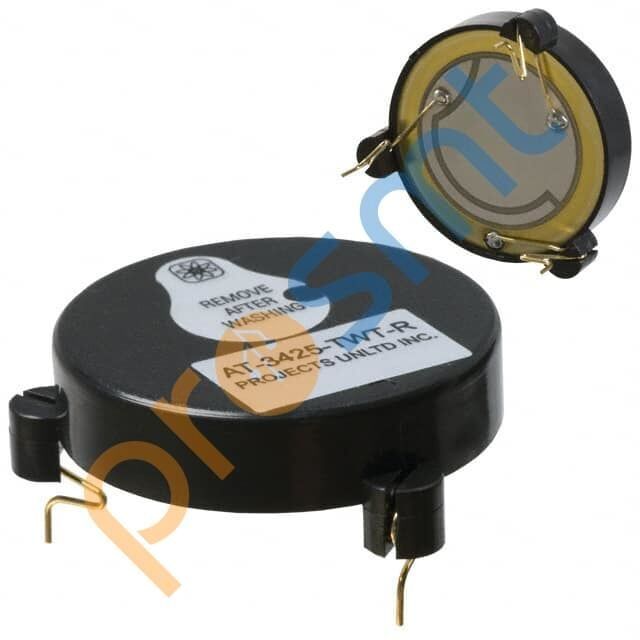 AT-3425-TWT-R AUDIO PIEZO TRANSDUCER 3-28V TH - ALARM, BUZZER, SIREN